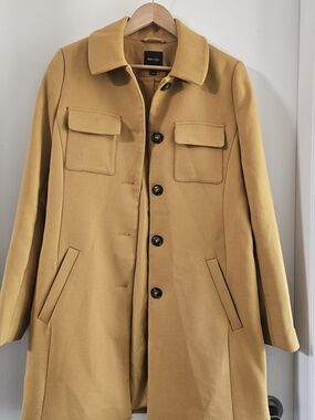 RW&CO. Mustard Trench Coat with Button Front